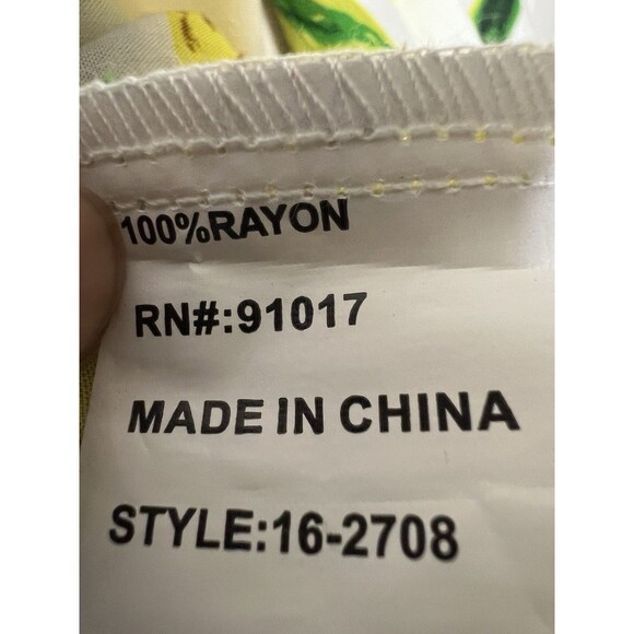 Lemon Drawstring Bathing Suit Coverup Dress Solitaire Swim Women’s L Cruise New - Picture 10 of 11